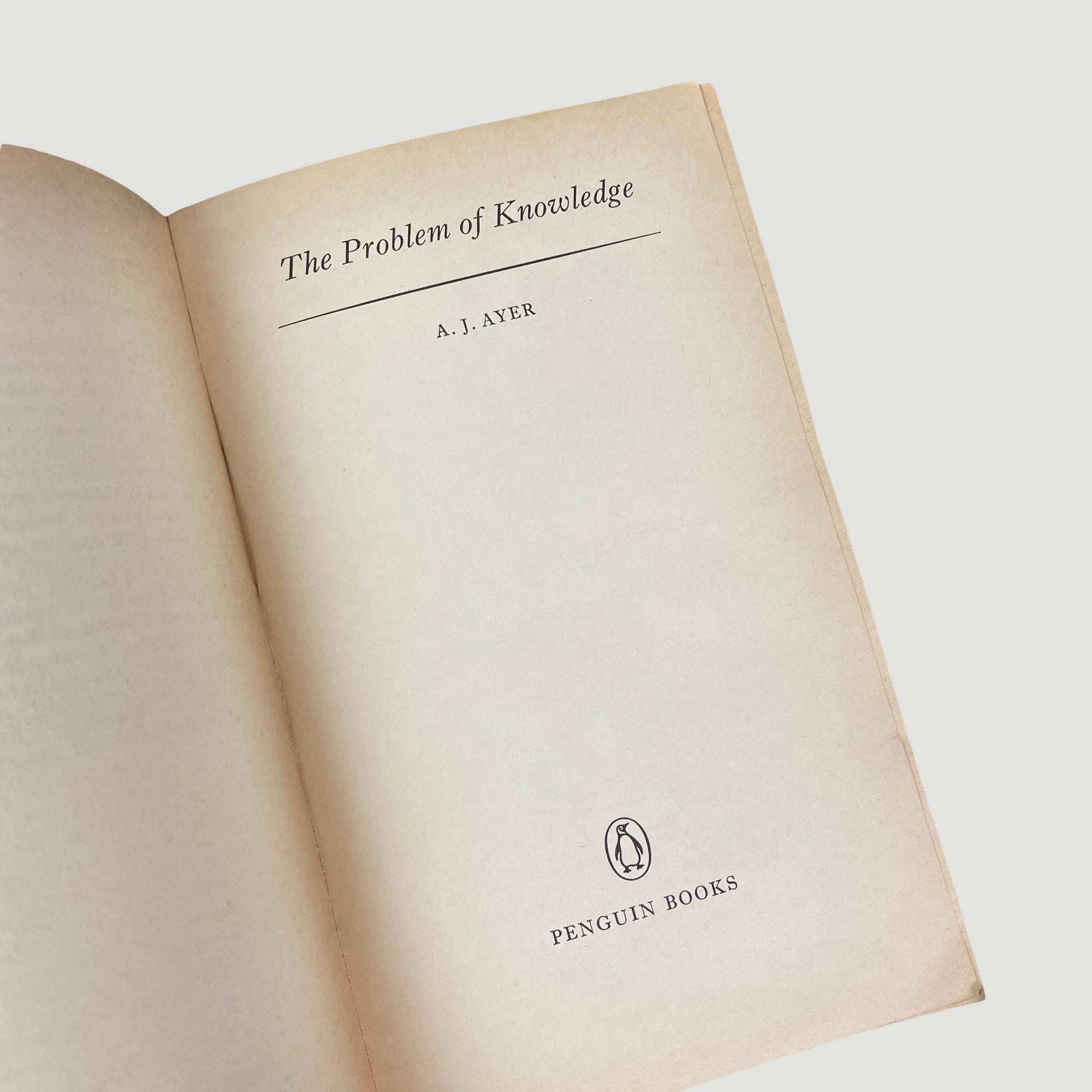 1956 The Problem of Knowledge Pelican
