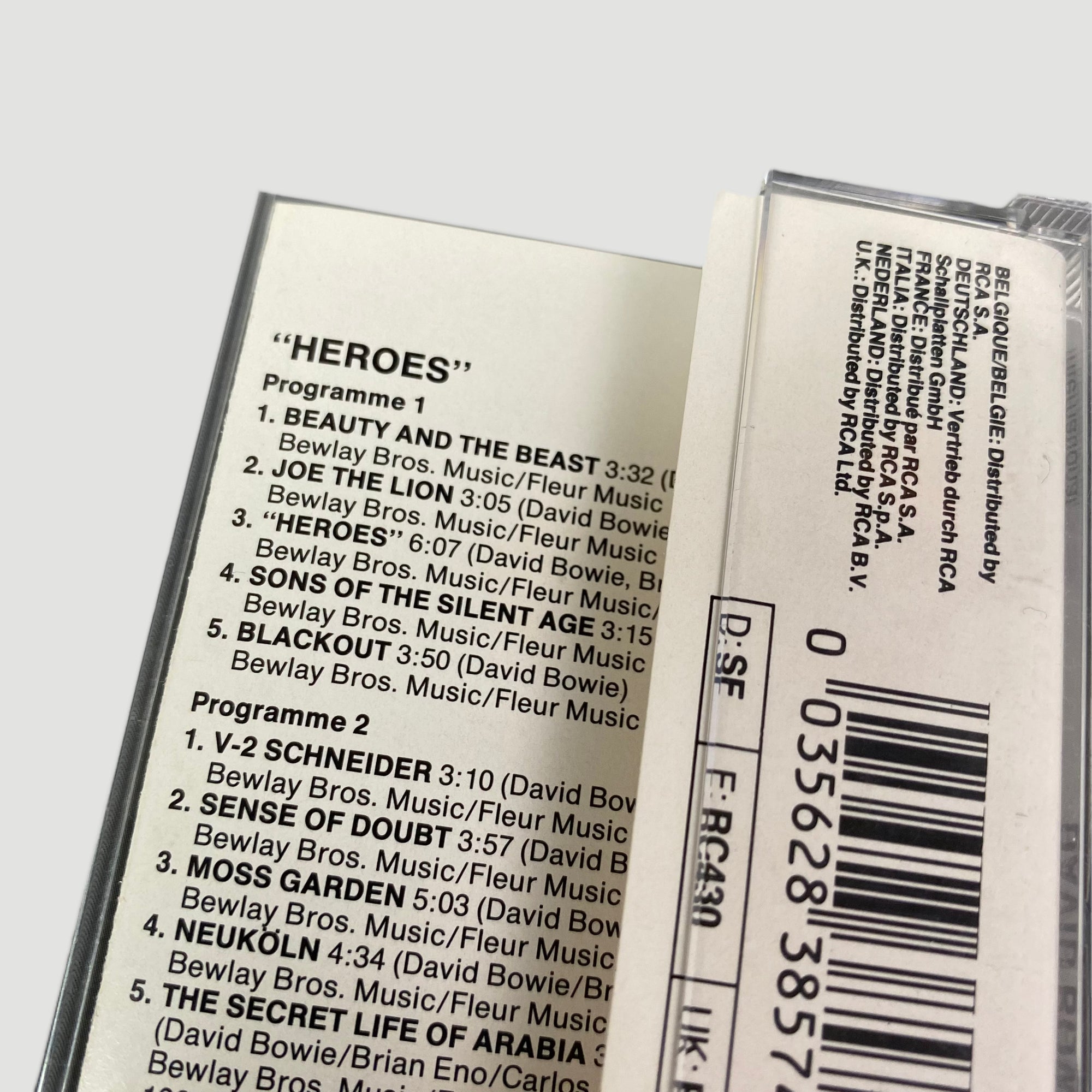 1984 David Bowie 'Heroes' Cassette