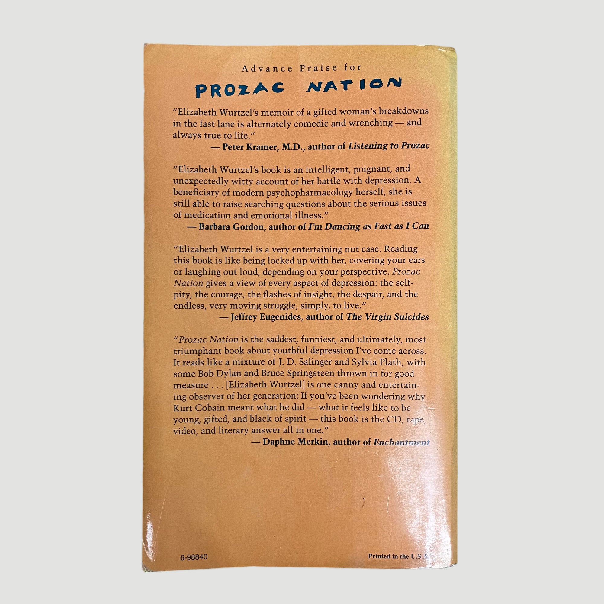 90's Prozac Nation Elizabeth Wurtzel
