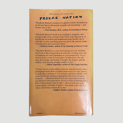 90's Prozac Nation Elizabeth Wurtzel 1st Edition