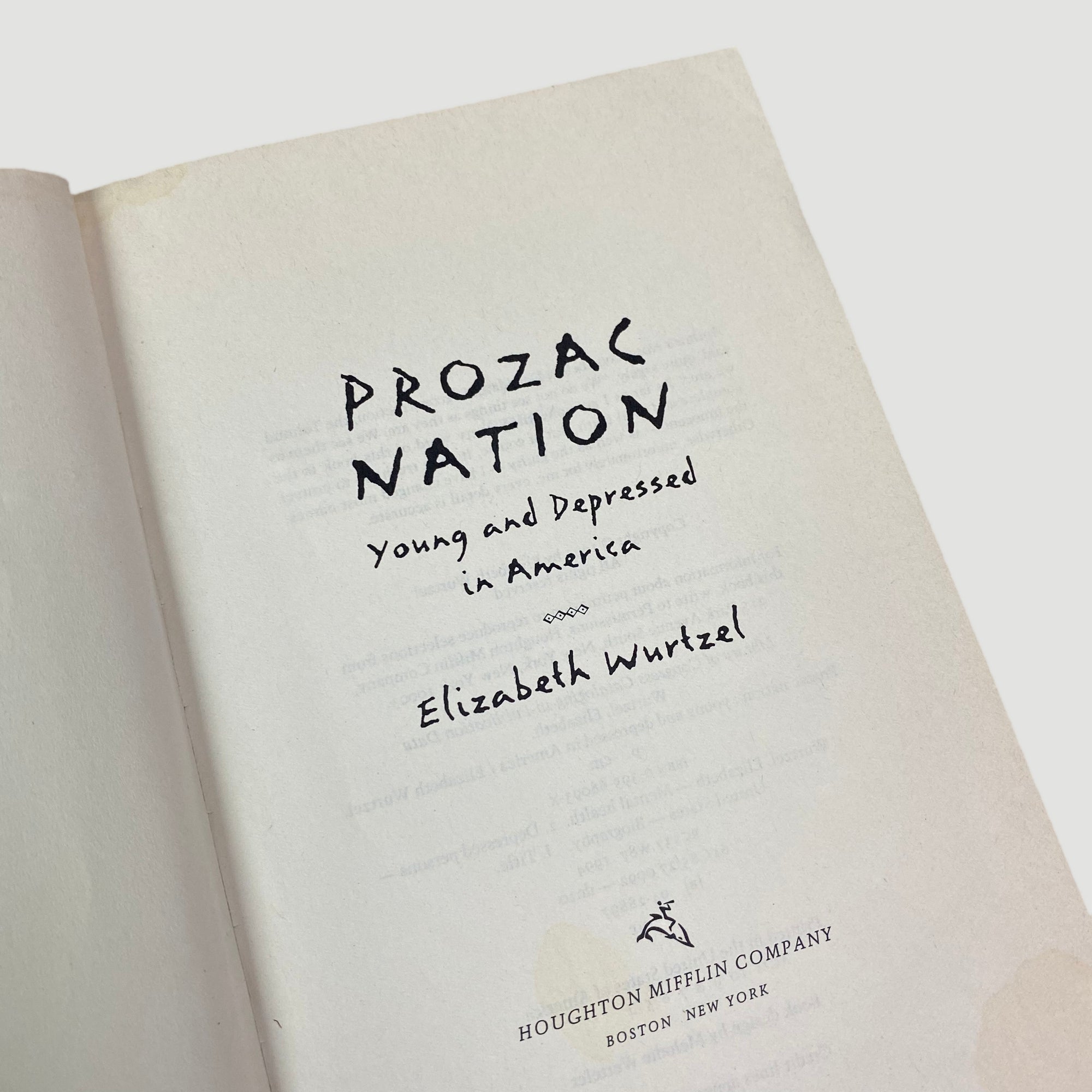 90's Prozac Nation Elizabeth Wurtzel