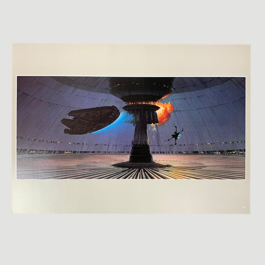 1983 Star Wars Ralph McQuarrie Deathstar Print