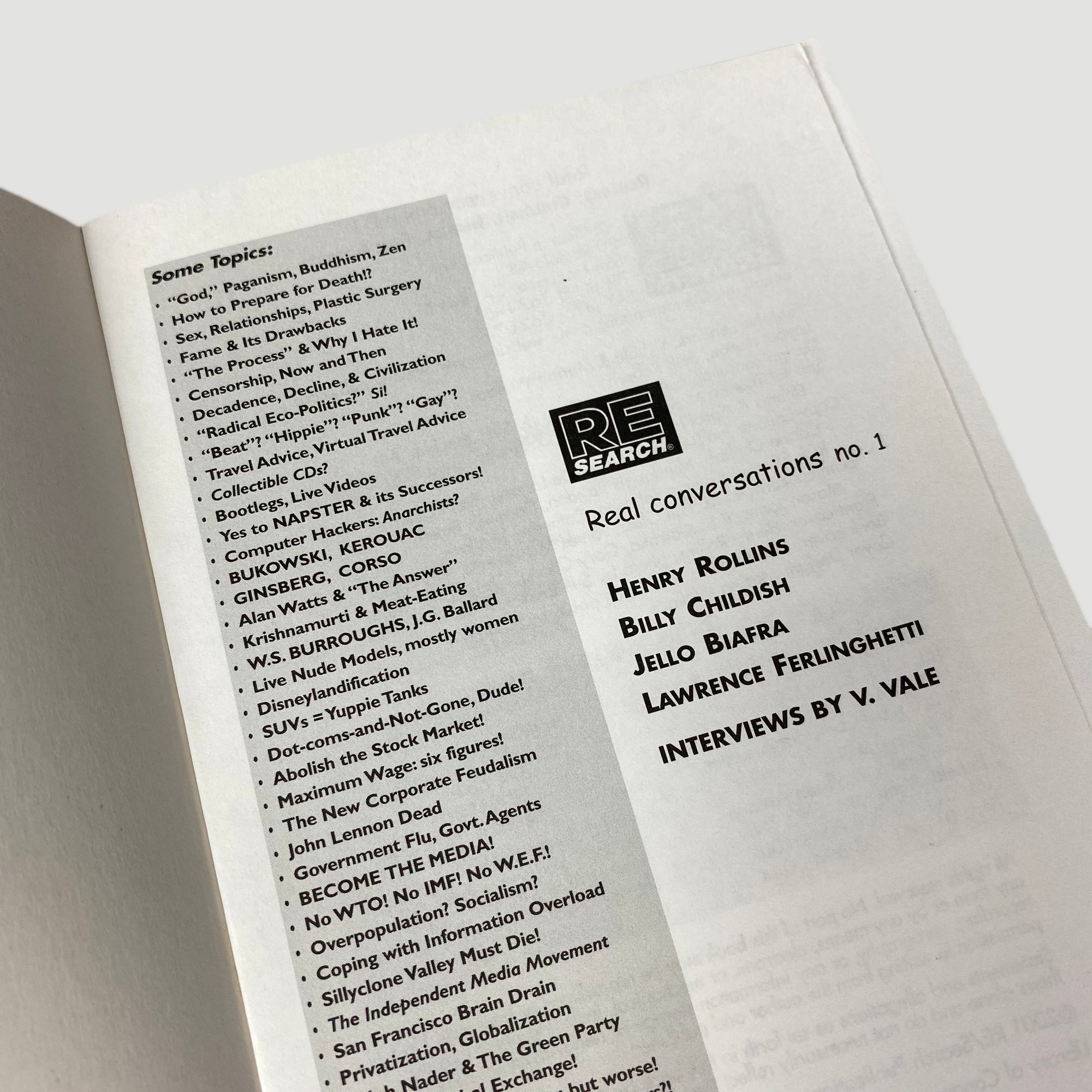 2001 RESearch Real Conversations 1