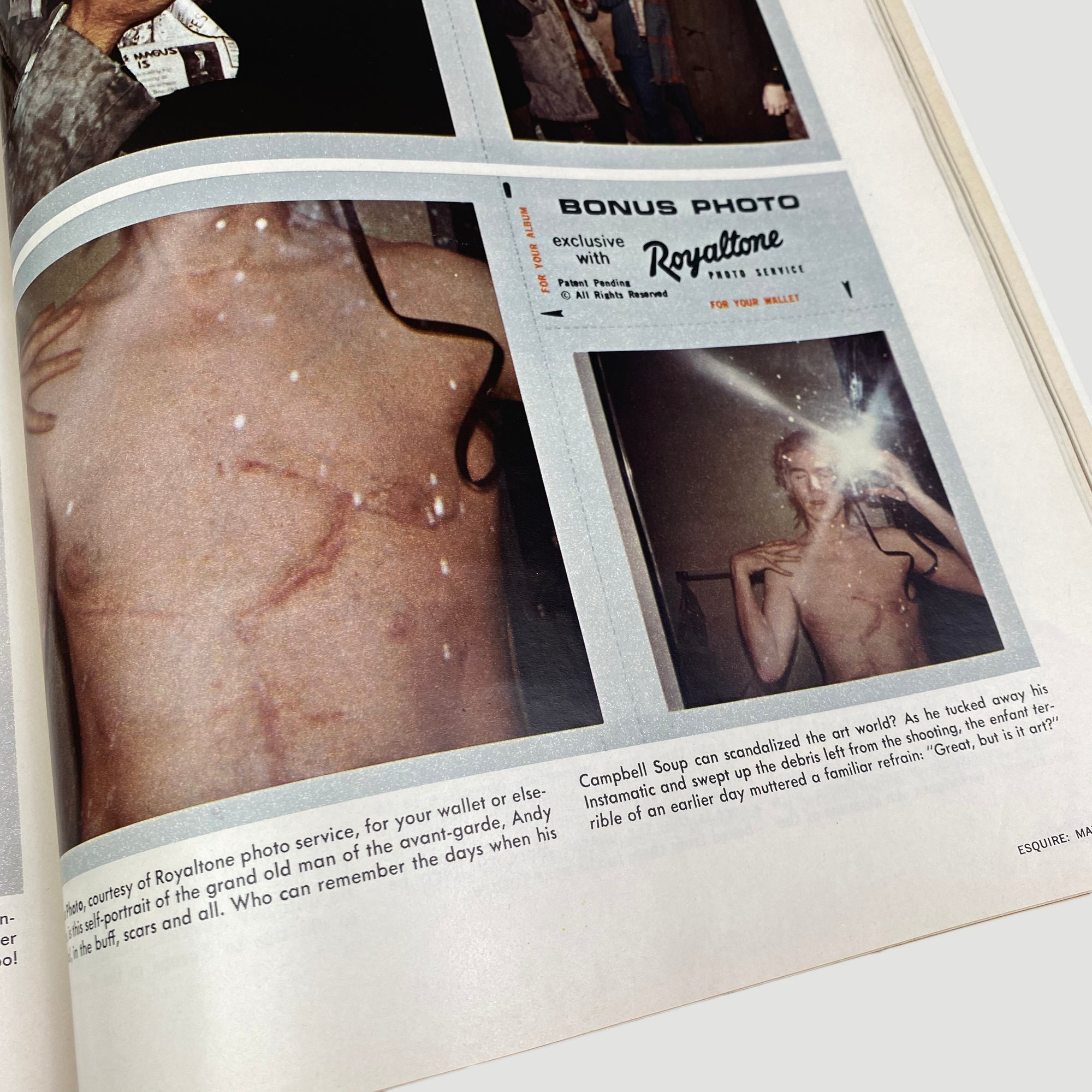 1969 Esquire Magazine Andy Warhol Issue