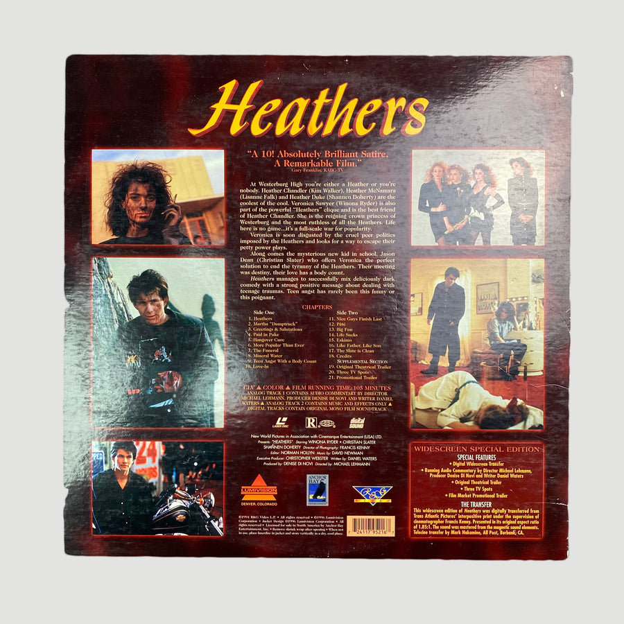 Early 90's 'Heathers' LaserDisc