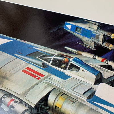 1983 Star Wars Ralph McQuarrie Jedi A-Wing Print