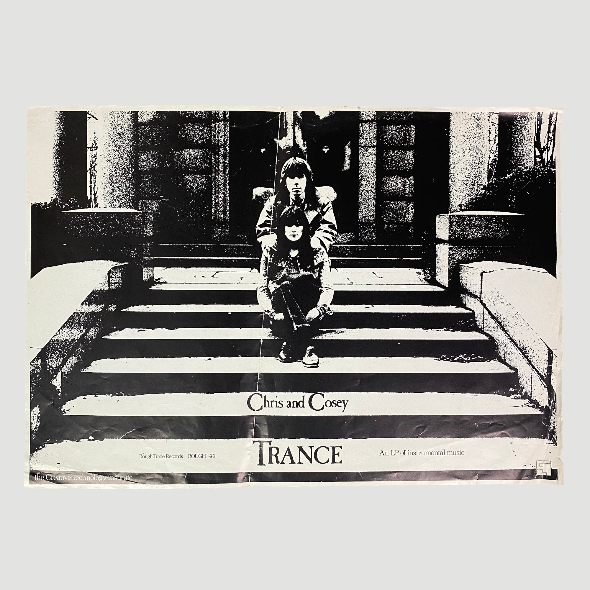 1982 Chris and Cosey 'Trance' Promo Poster