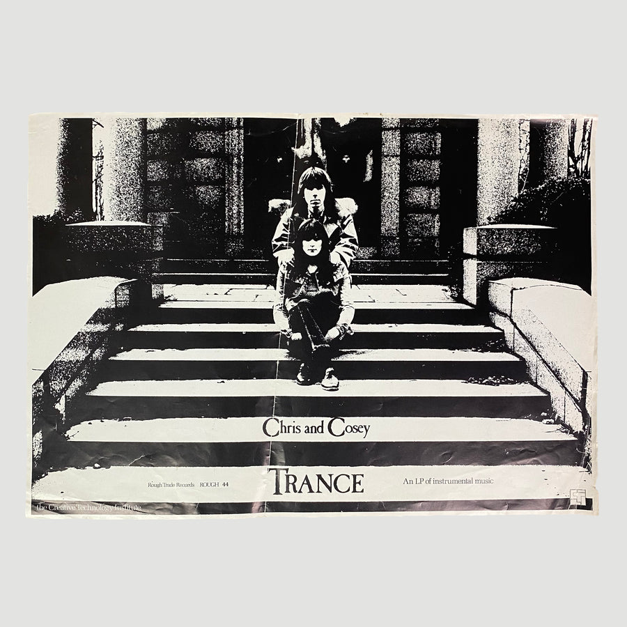 1982 Chris and Cosey 'Trance' Promo Poster