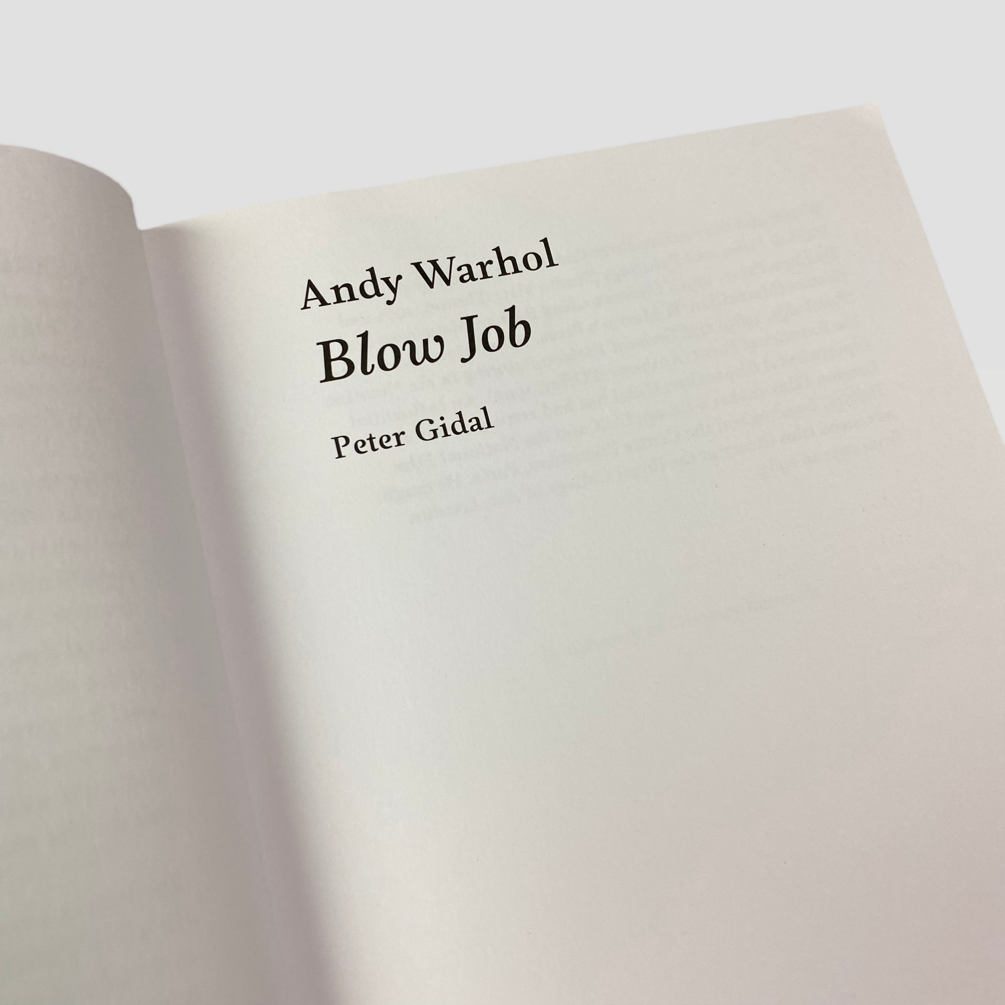 2008 Andy Warhol 'Blow Job'