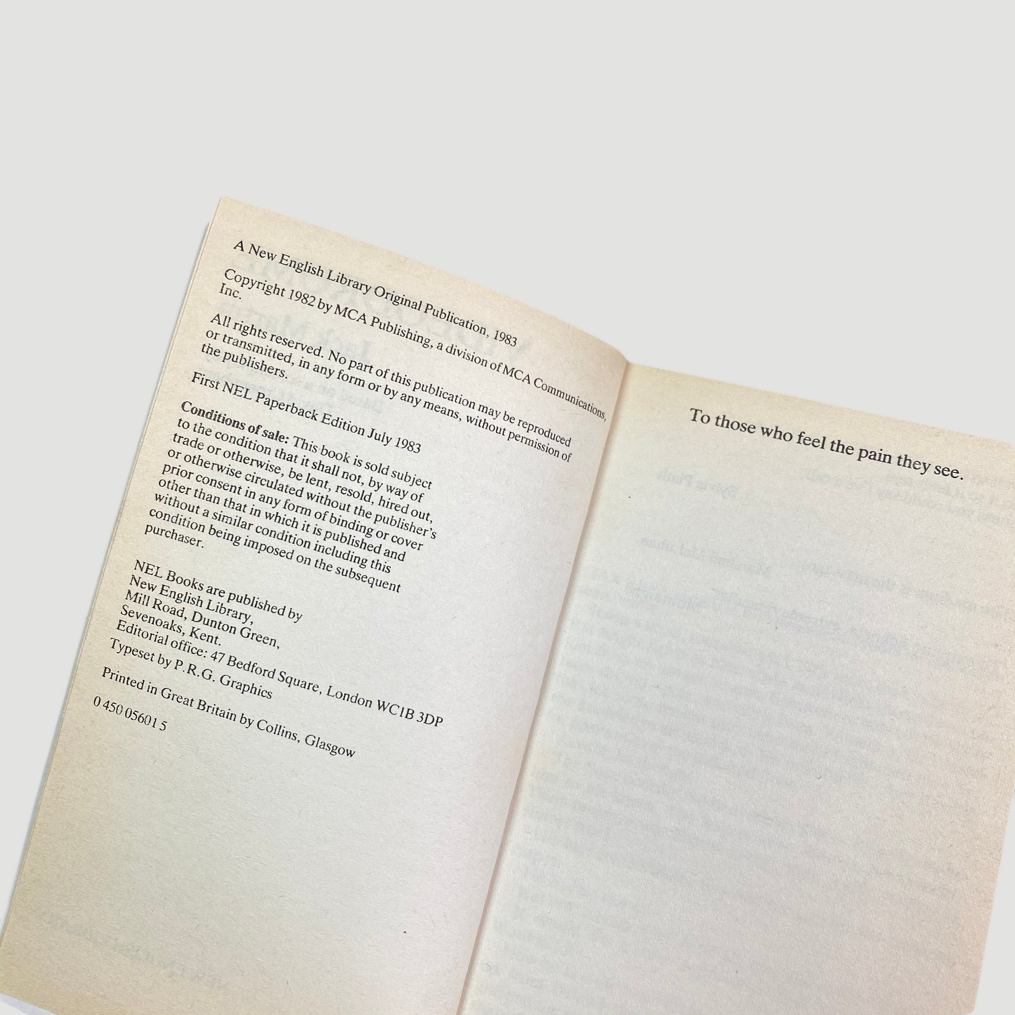 1983 Jack Martin 'Videodrome' Novelisation