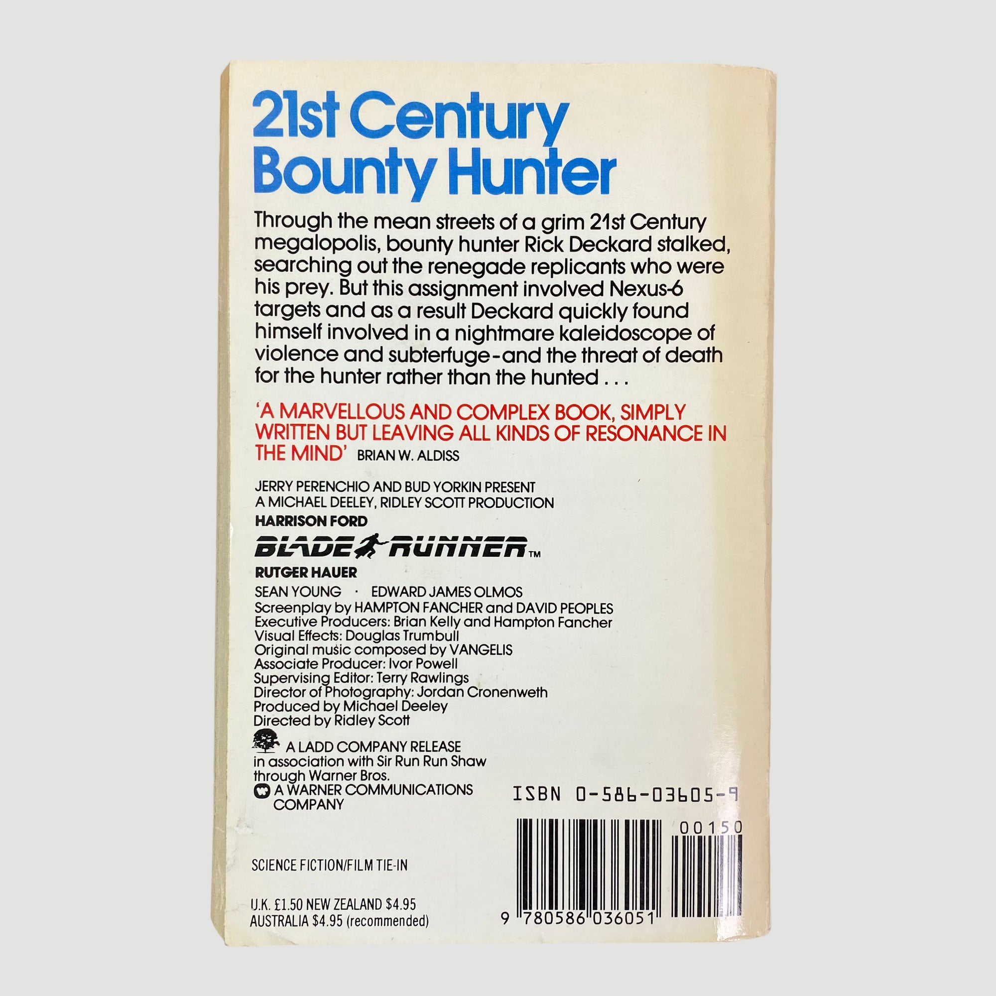 1982 Philip K. Dick ‘Blade Runner’