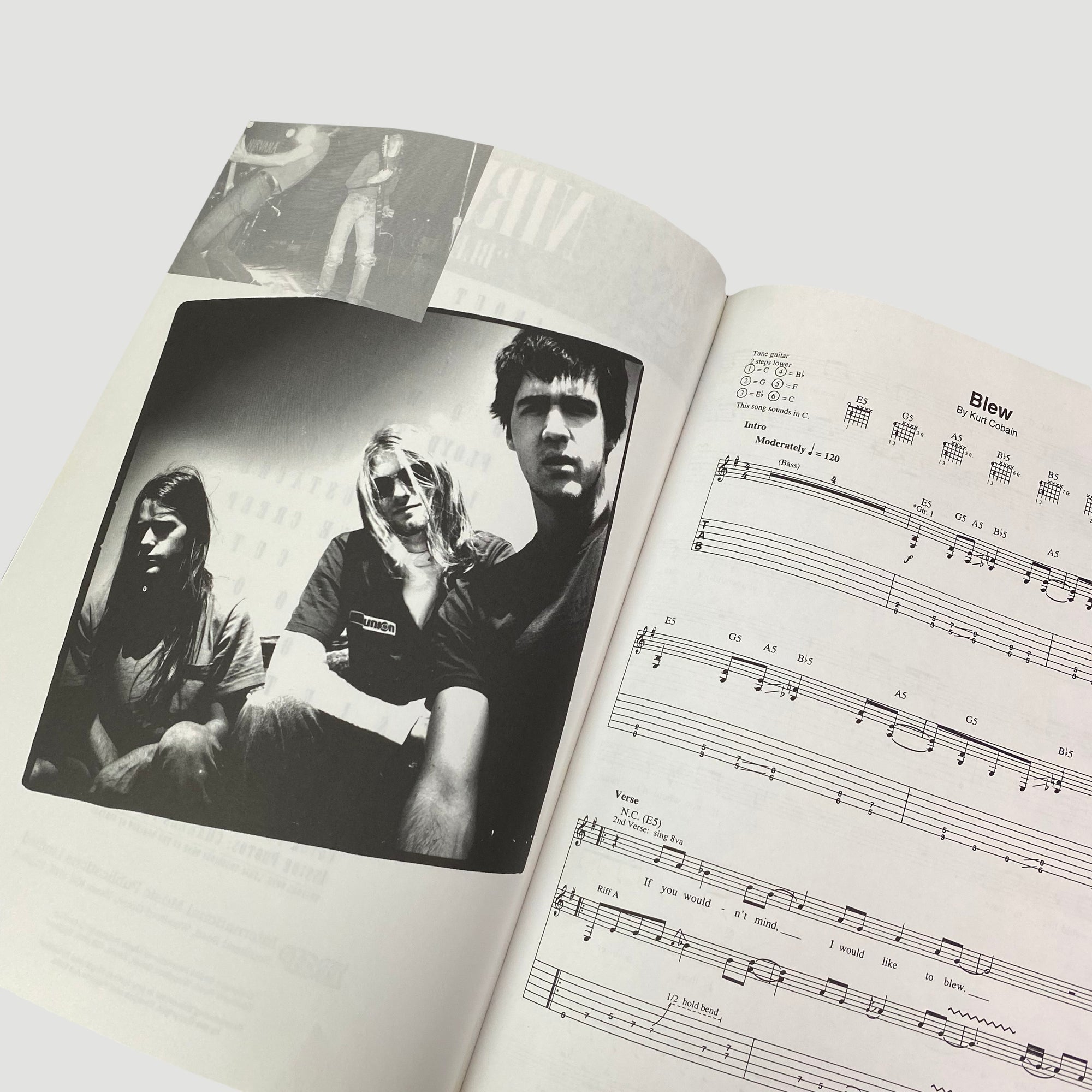 1994 Nirvana 'Bleach' Guitar Tab Book