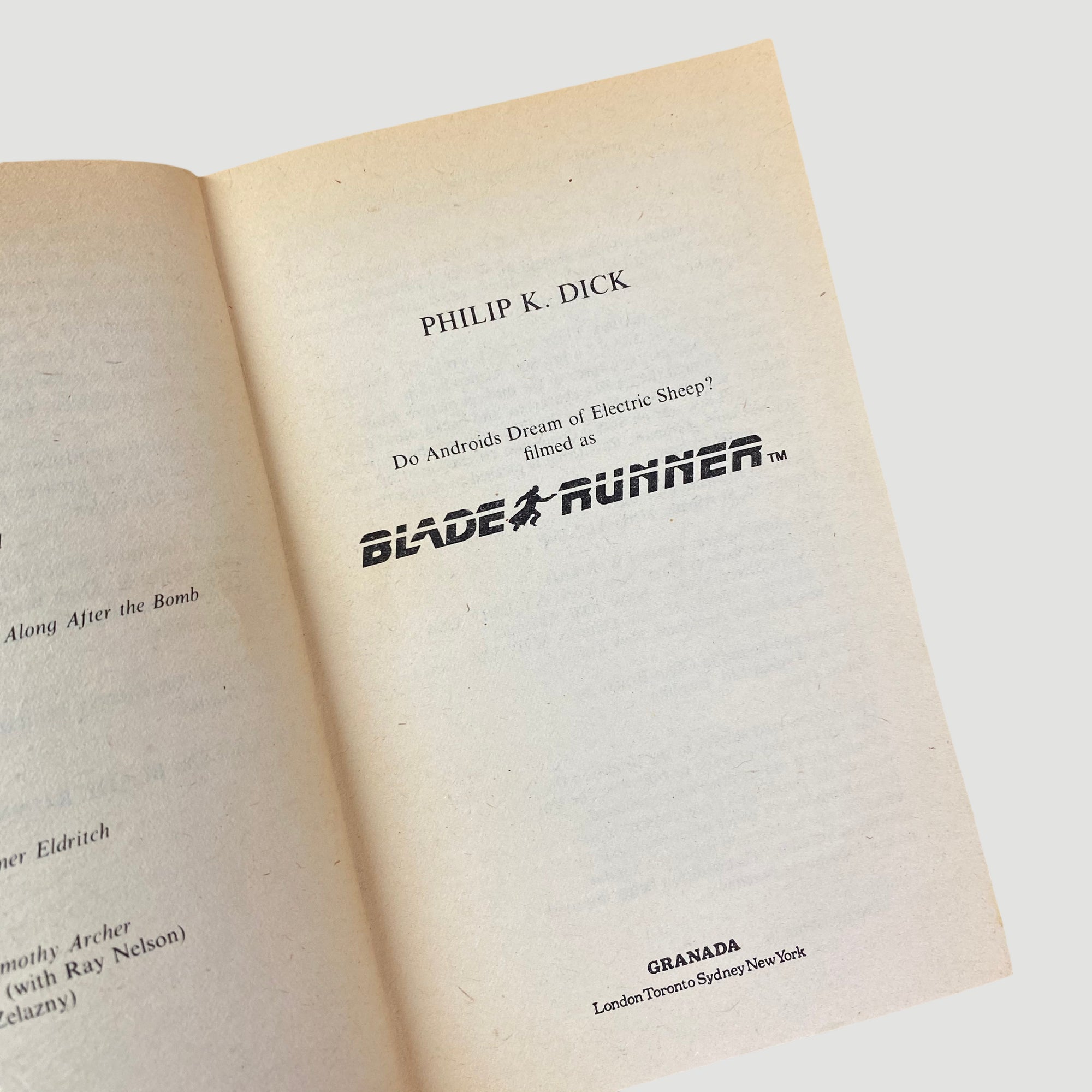 1982 Philip K. Dick ‘Blade Runner’