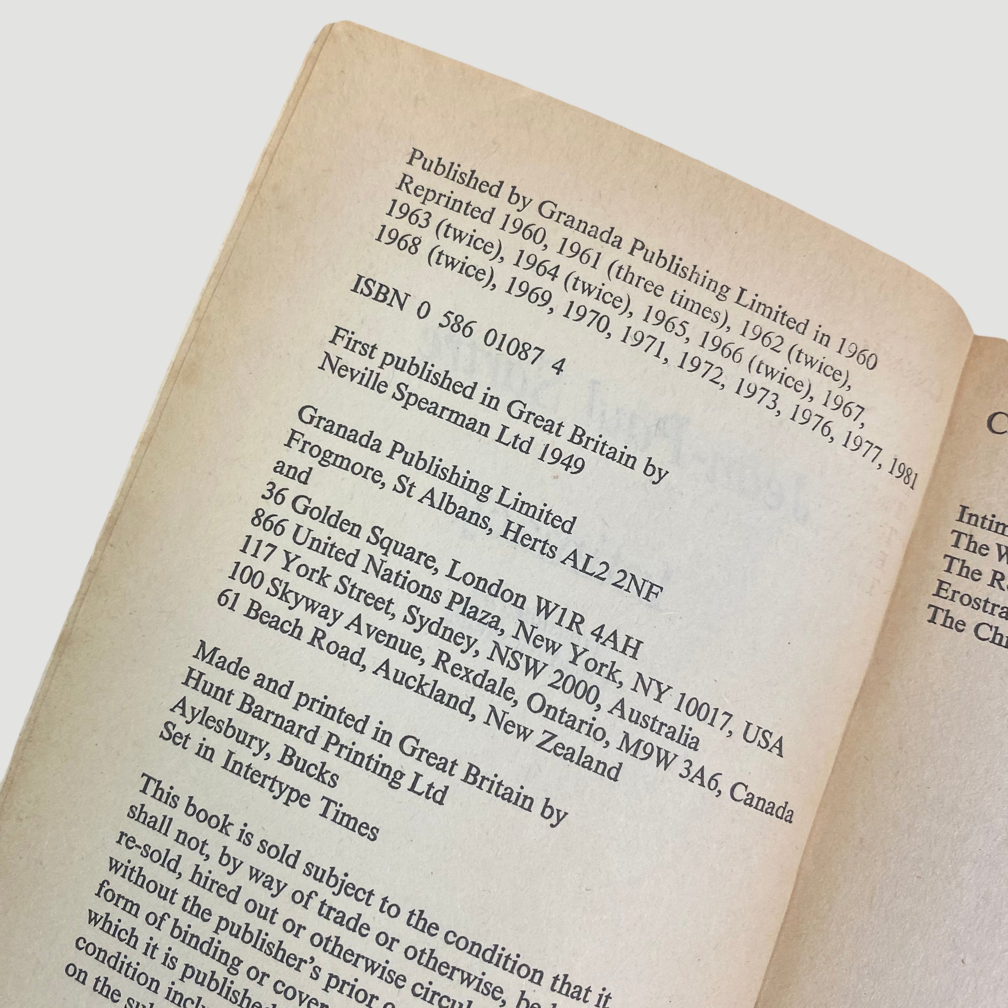 1981 Jean-Paul Sartre 'Intimacy'