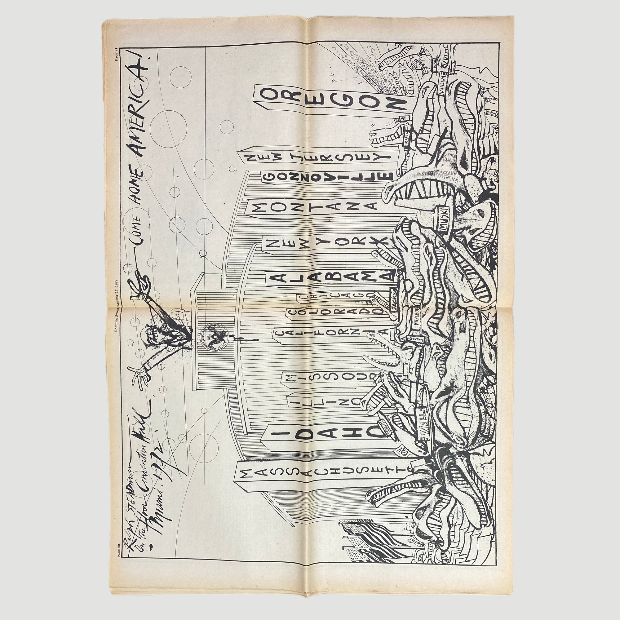 1972 Rolling Stone Magazine 'Fear & Loathing in Miami Beach'