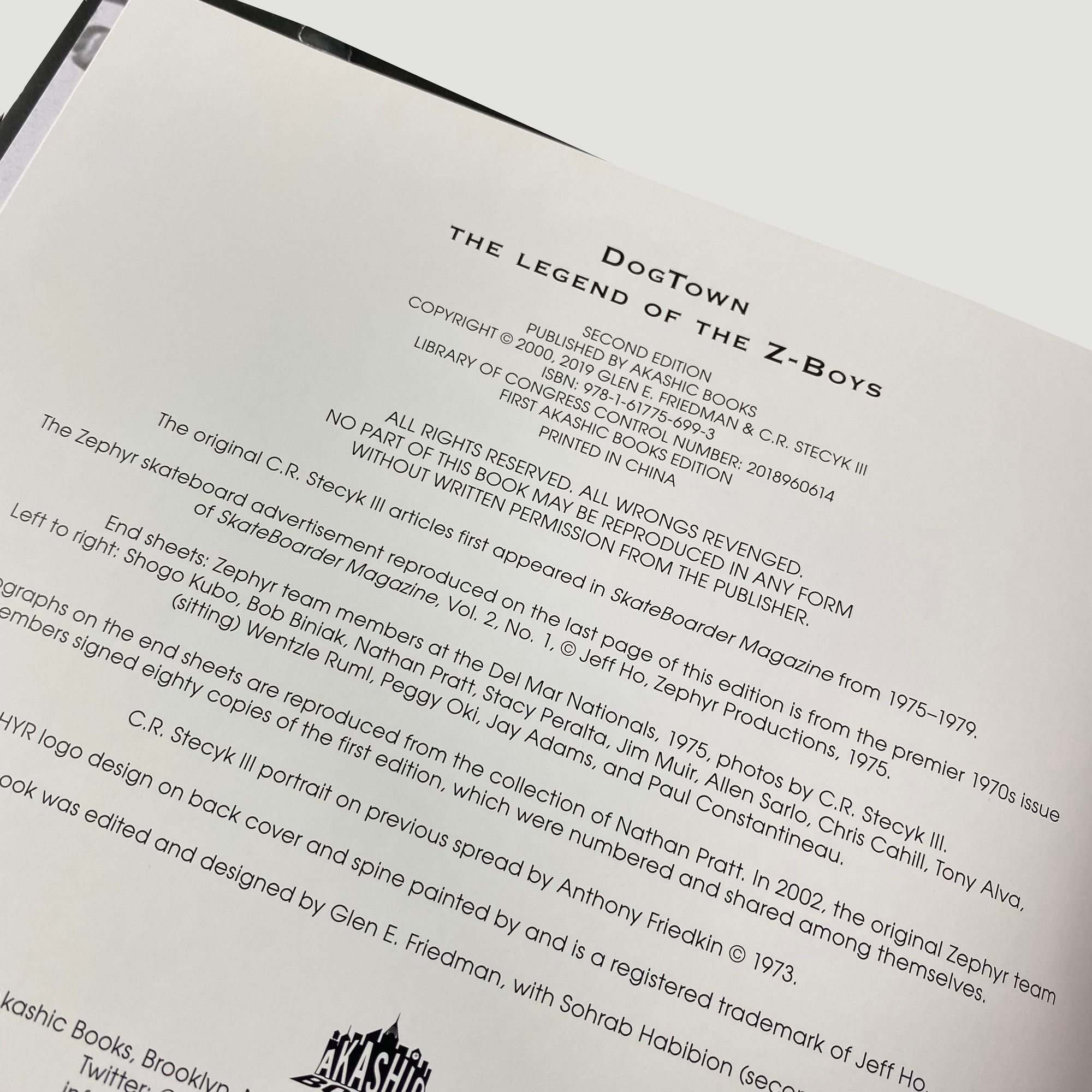 2019 Glen E. Friedman & C.R. Stecyk 'Dogtown'