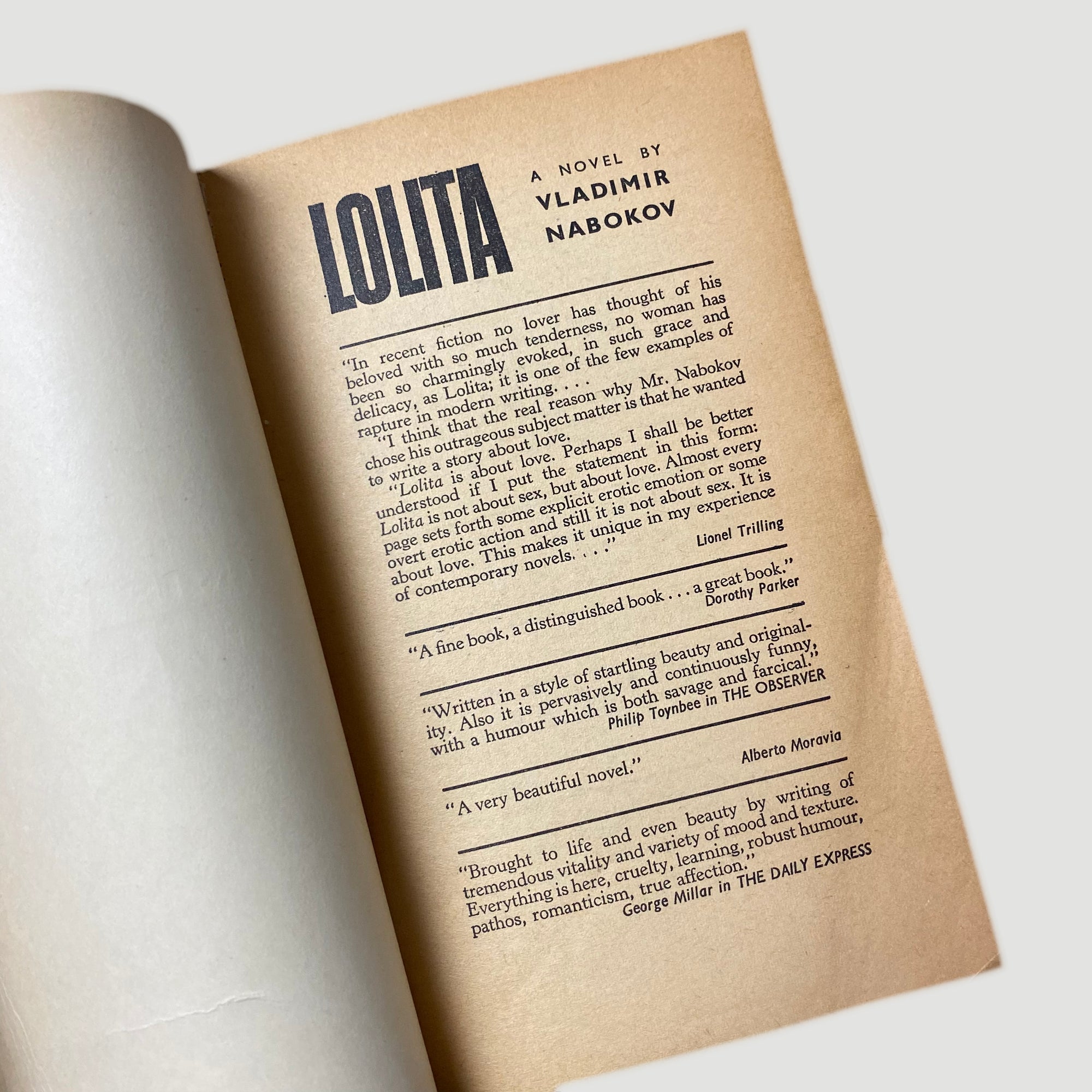 1962 Vladimir Nabokov ‘Lolita’