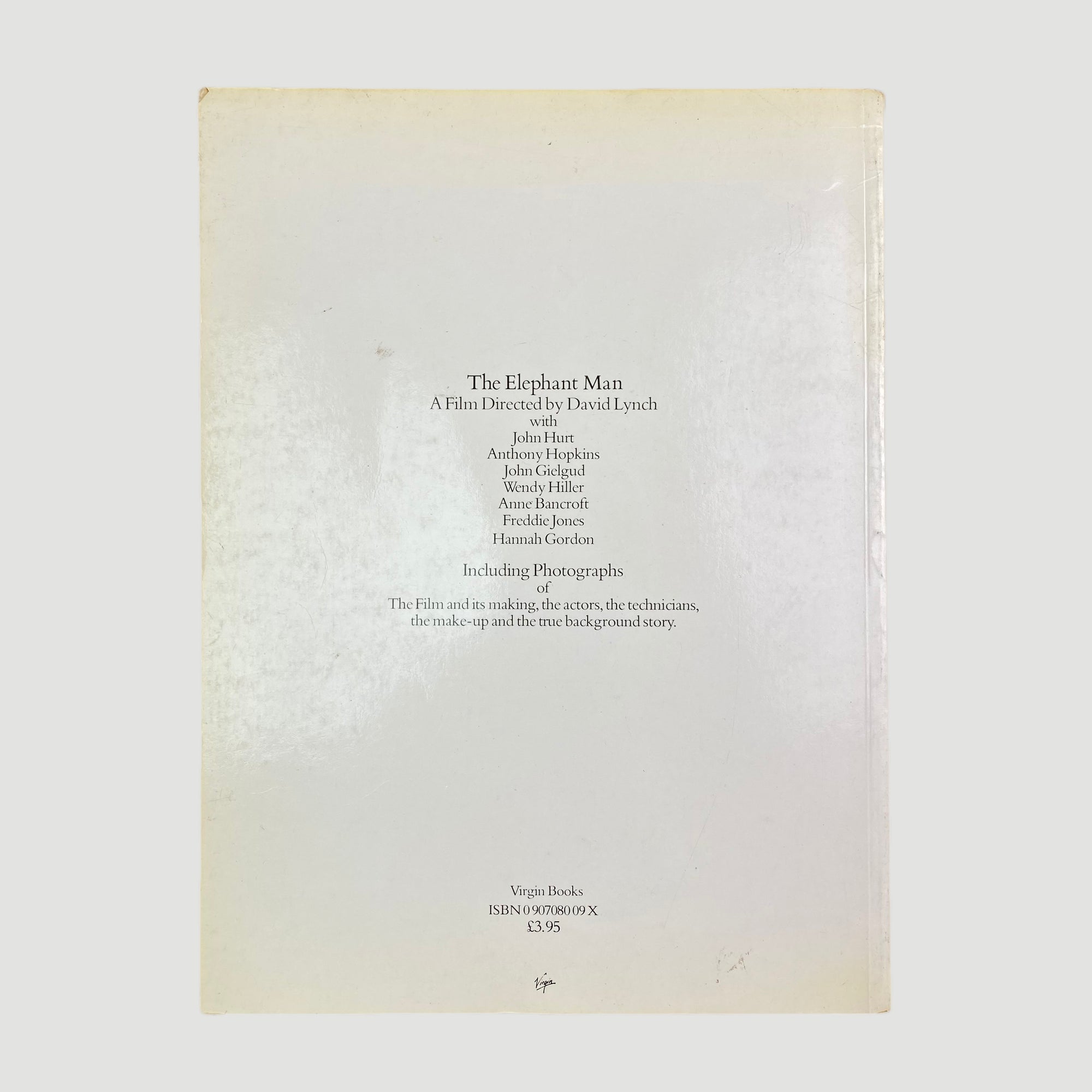 1980 'Elephant Man' book of the film