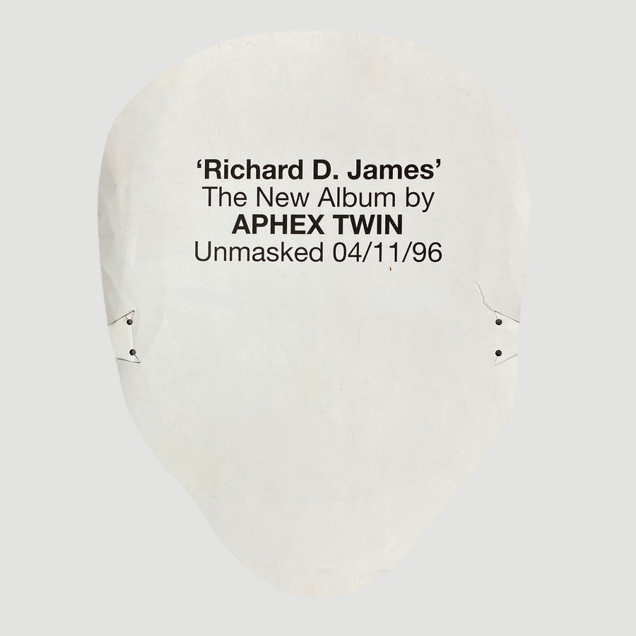 1996 Aphex Twin 'Richard D. James' LP Promo Mask