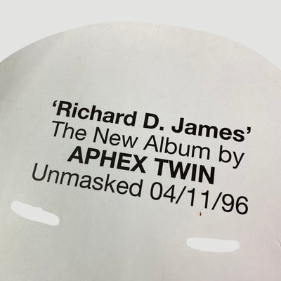 1996 Aphex Twin 'Richard D. James' LP Promo Mask