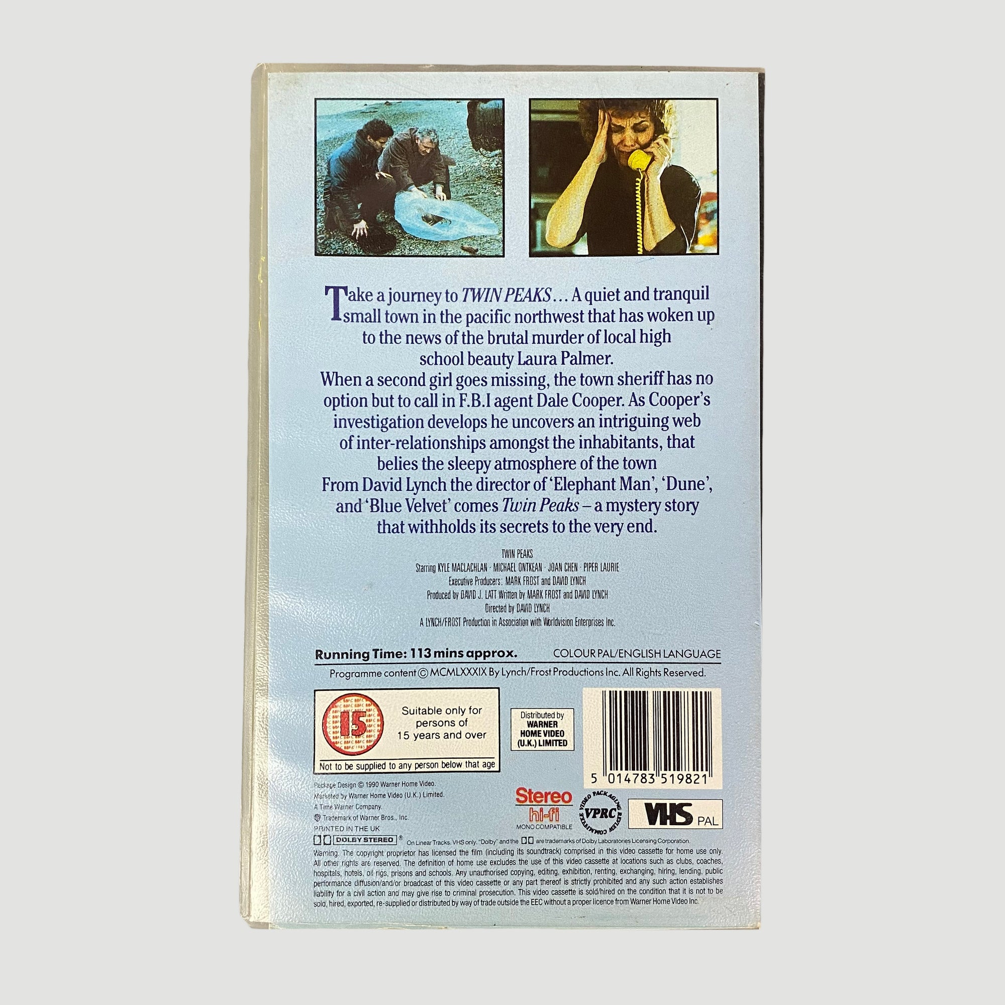 1990 Twin Peaks Pilot UK VHS