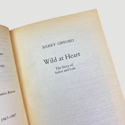 1990 Barry Gifford 'Wild At Heart: The Story of Sailor & Lula' Novelisation