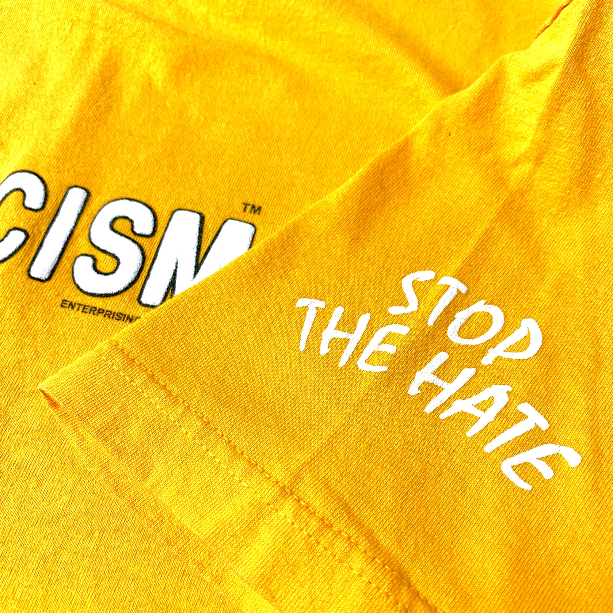 90’s Eracism Stop the Hate Yellow T-Shirt