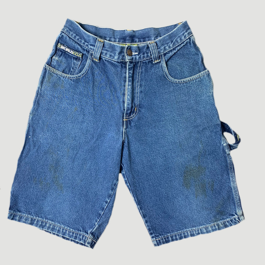90's World Industries Denim Skate Shorts