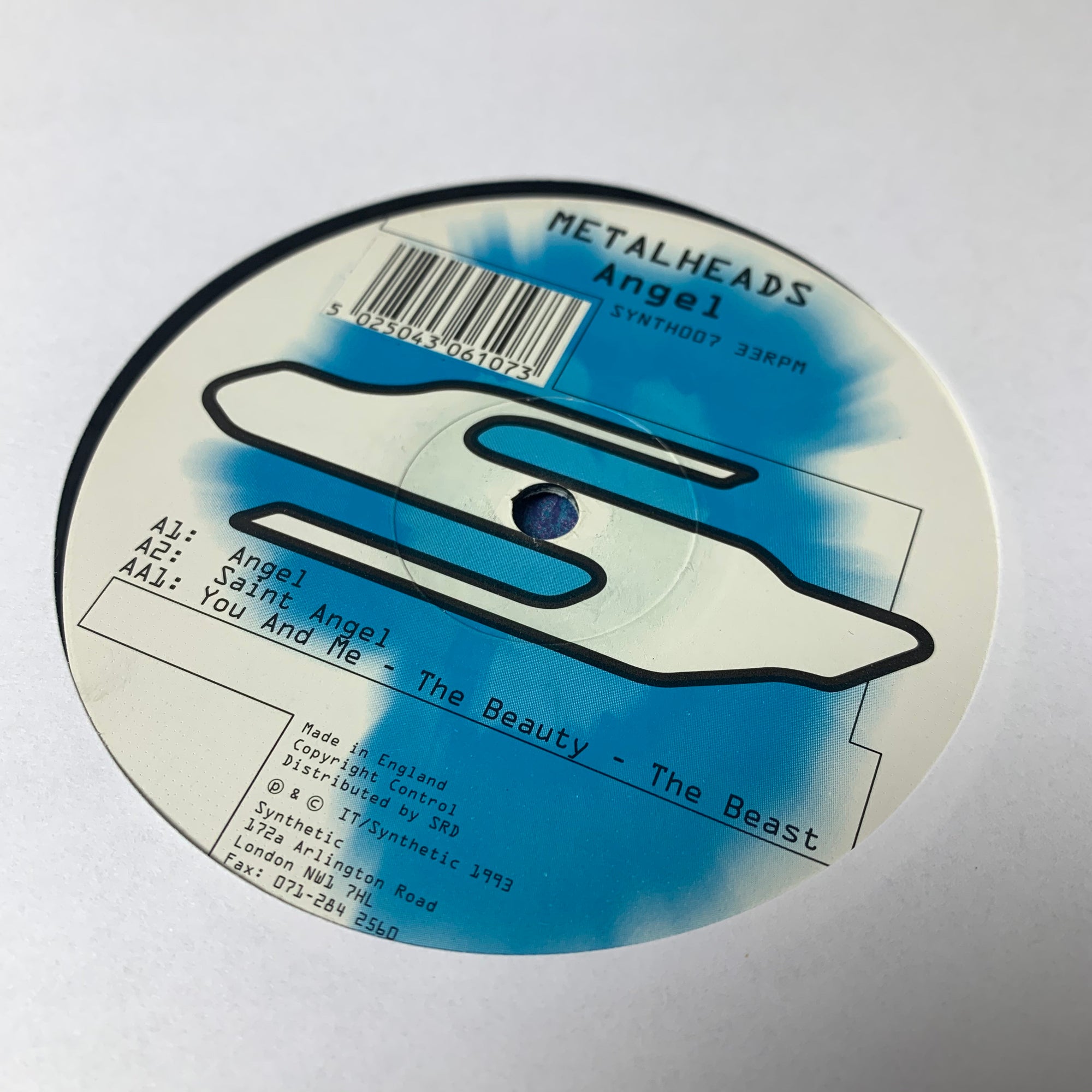 1993 Goldie/Metalheads ‘Angel’ 12”