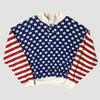 Late 80's USA Stars & Stripes Button Sweatshirt